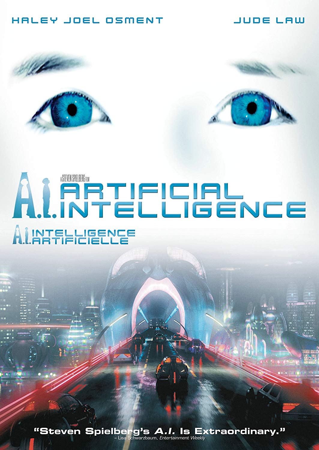 Movie cover: Artificial Intelligence: AI