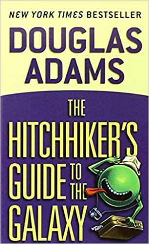 Book cover: The Hitchhiker's Guide to the Galaxy
